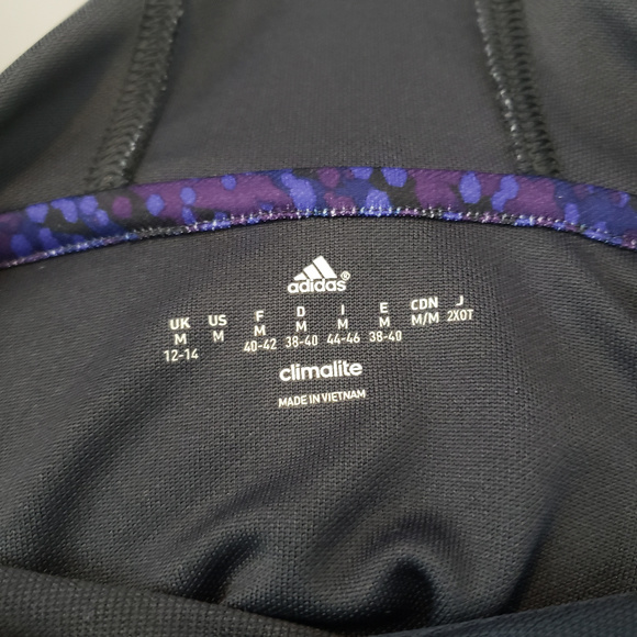 adidas hoodie purple and black geometric pattern - Picture 6 of 8